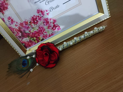 Nikkah frame and nikkah pen
