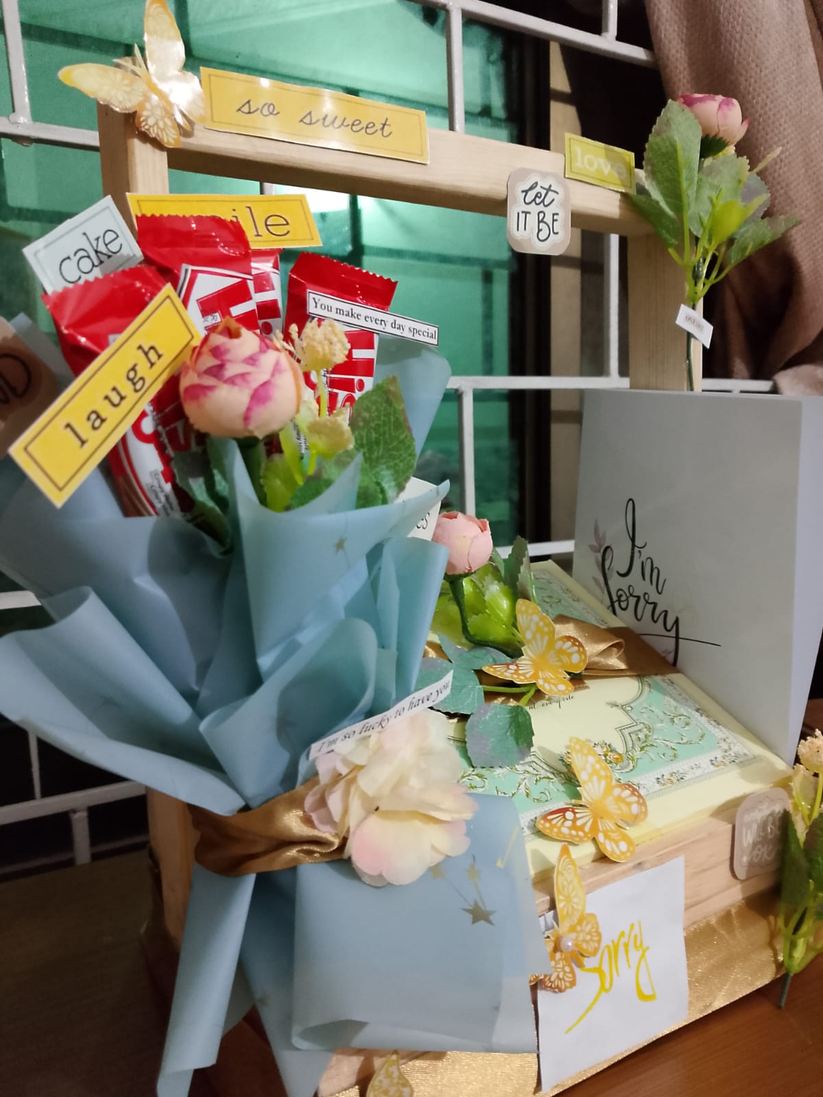 Wooden Gift Basket