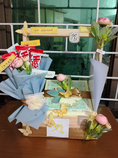 Wooden Gift Basket